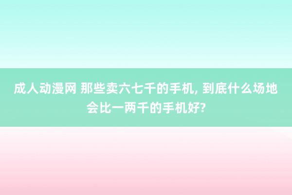 成人动漫网 那些卖六七千的手机， 到底什么场地会比一两千的手机好?