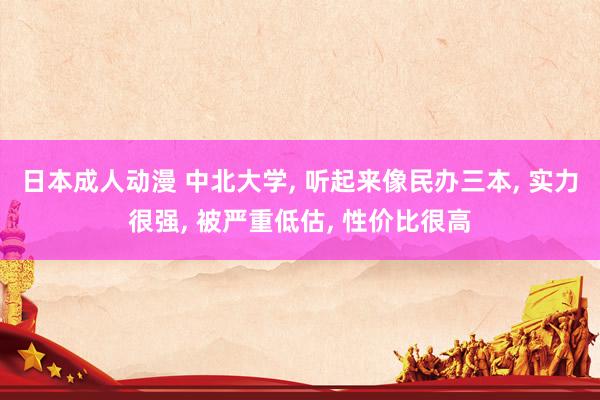 日本成人动漫 中北大学， 听起来像民办三本， 实力很强， 被严重低估， 性价比很高