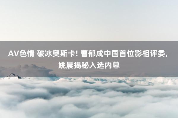 AV色情 破冰奥斯卡! 曹郁成中国首位影相评委, 姚晨揭秘入